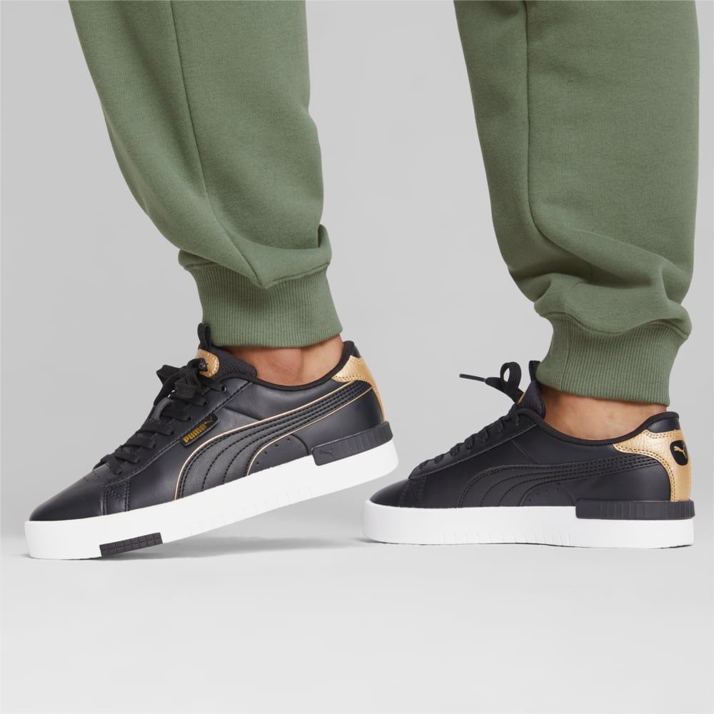Зображення Puma Кросівки Jada Renew Pop-up Metallics Women’s Sneakers #2: PUMA Black-PUMA Gold-PUMA White