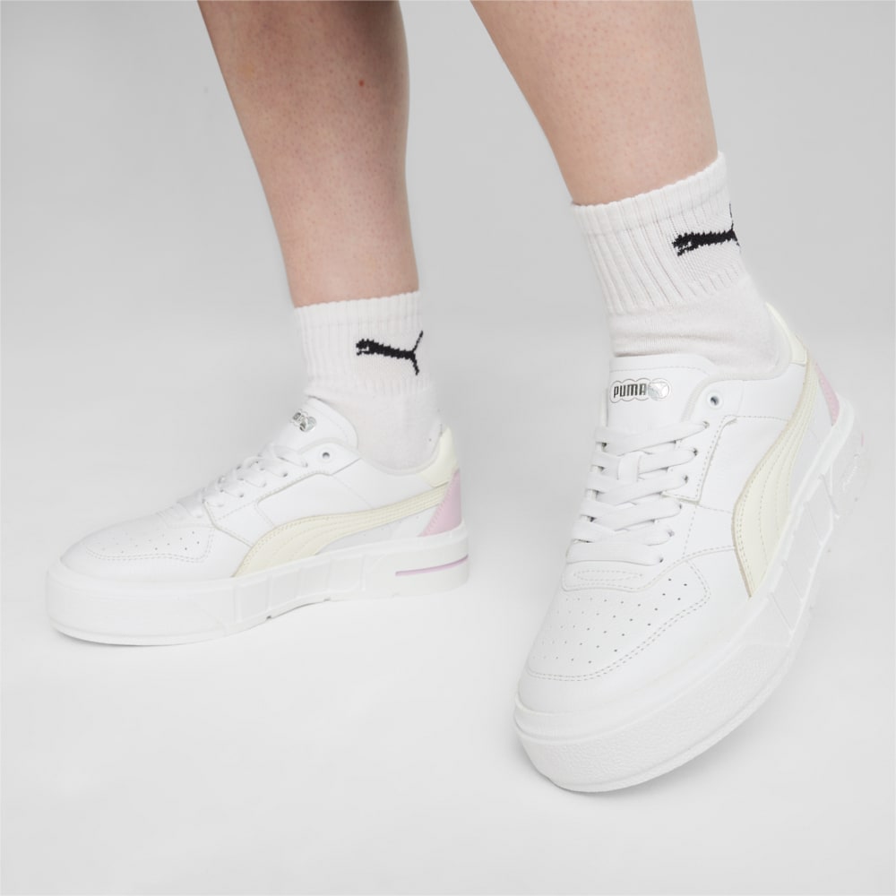 Изображение Puma Кеды PUMA Cali Court Leather Women’s Sneakers #2: PUMA White-Grape Mist