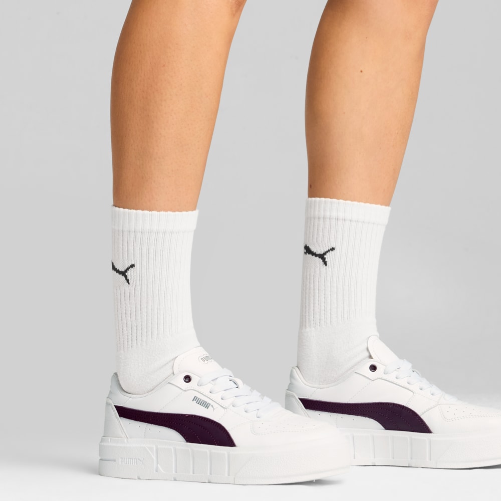 Зображення Puma Кеди PUMA Cali Court Leather Women’s Sneakers #2: PUMA White-Midnight Plum