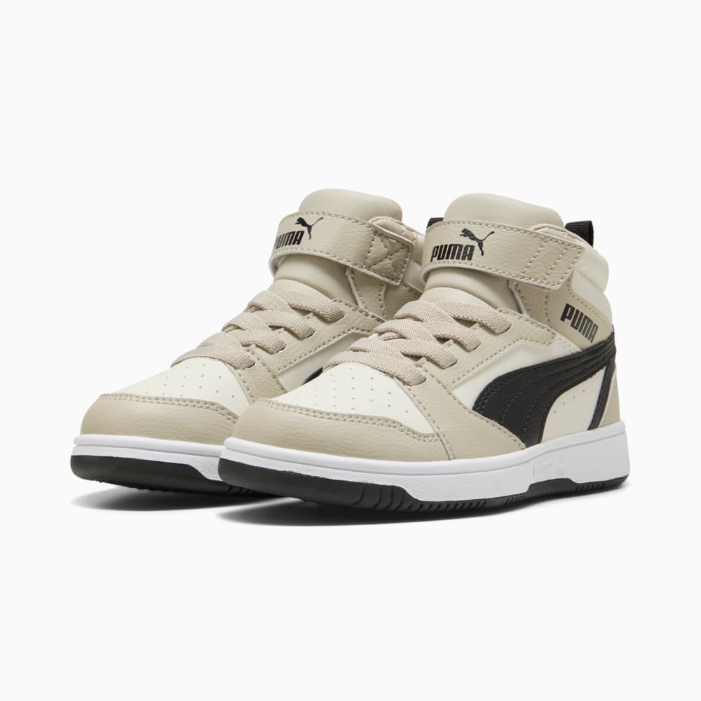 Зображення Puma Дитячі кросівки Rebound V6 Mid Sneakers Kids #2: Desert Dust-PUMA Black-Vapor Gray