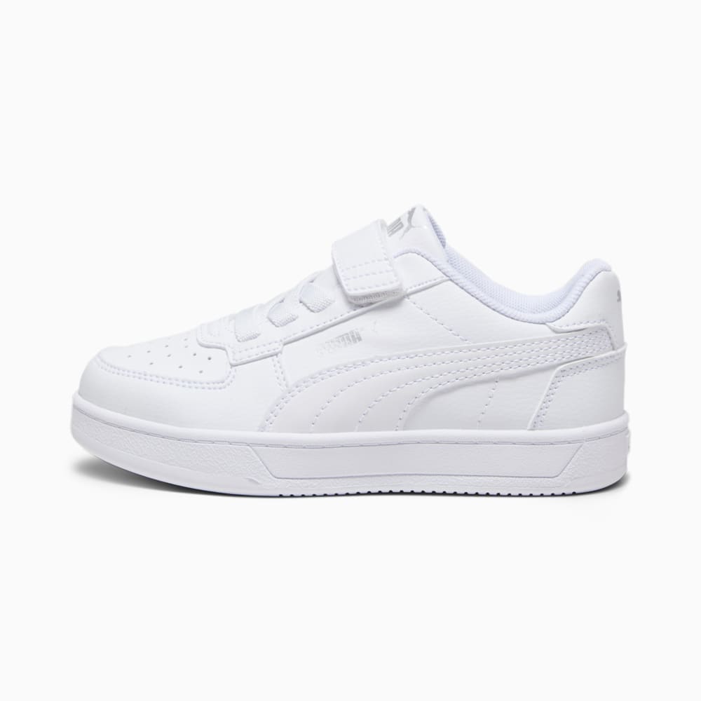 Изображение Puma Детские кеды PUMA Caven 2.0 Kids’ Sneakers #1: Puma White-Puma Silver-Puma Black