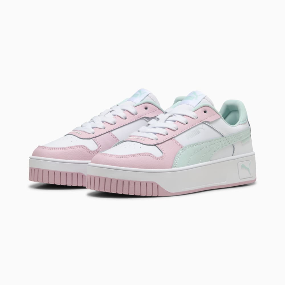 Изображение Puma Кеды Carina Street Youth Sneakers #2: PUMA White-Peaceful Blue-Rose Mauve