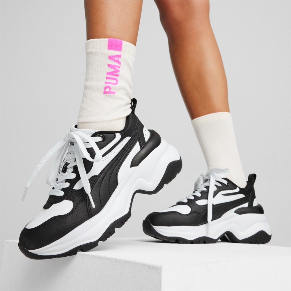 Puma black wedge clearance sneakers