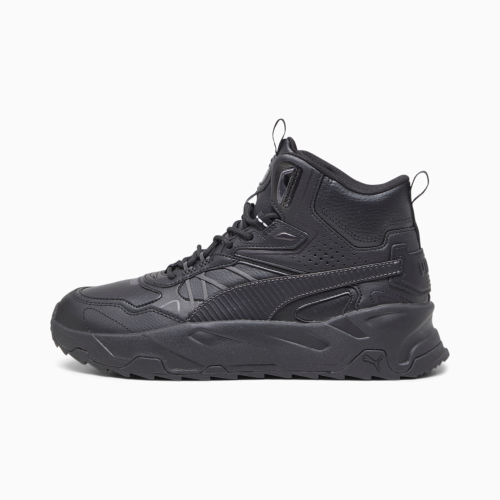 Зображення Puma Кросівки Trinity Mid Hybrid Leather Sneakers #1: Puma Black-Puma Black