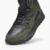 Изображение Puma Кроссовки Trinity Mid Hybrid Leather Sneakers #6: PUMA Black-Dark Olive-Dark Olive