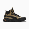 Изображение Puma Кроссовки Trinity Mid Hybrid Leather Sneakers #7: Oak Branch-PUMA Black-Sand Dune-Haute Coffee
