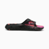 Изображение Puma Шлепанцы MB.03 Basketball Slides #2: PUMA Black-Deep Orchid-Fluro Peach Pes