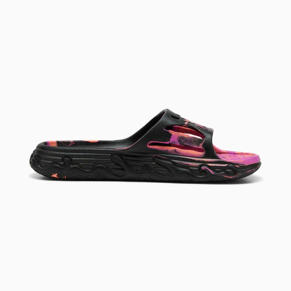 Зображення Puma Шльопанці MB.03 Basketball Slides #2: PUMA Black-Deep Orchid-Fluro Peach Pes