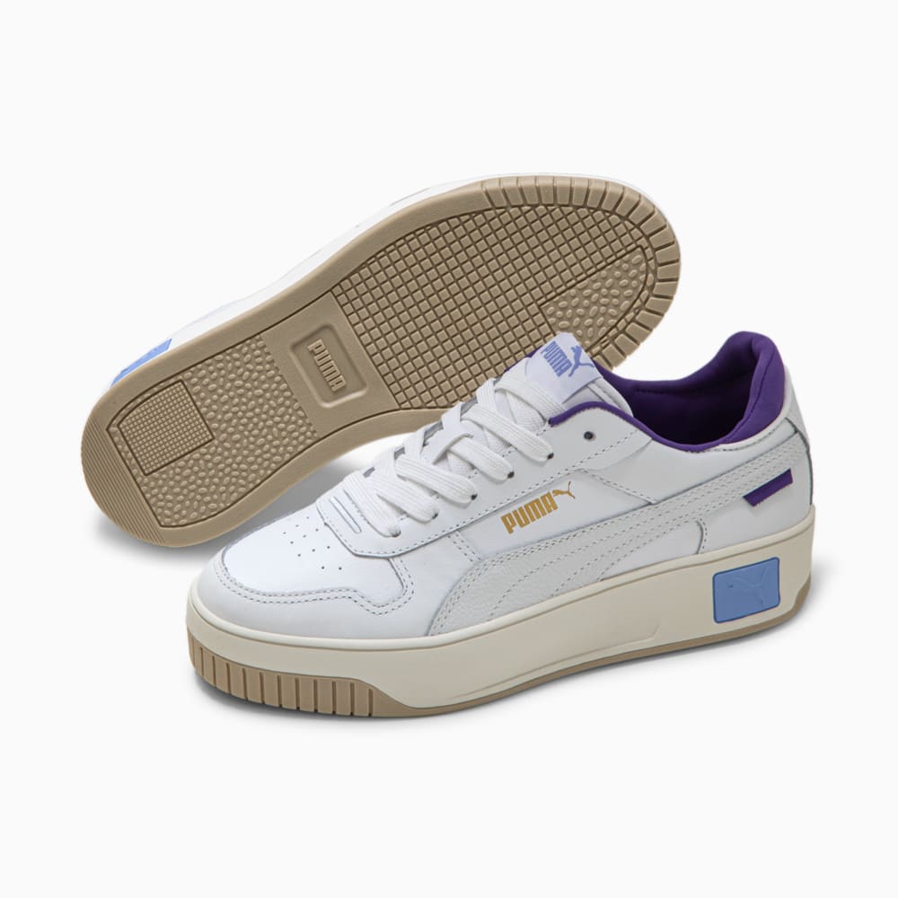 Tenis Puma Carina L Couro Branco - Lace Sneakers