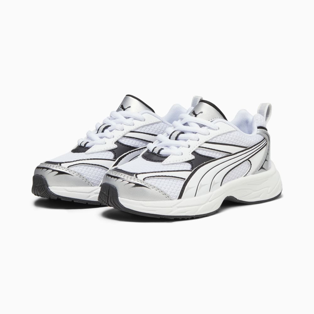 Зображення Puma Дитячі кросівки Morphic Basic Kids' Sneakers #2: Feather Gray-PUMA Black