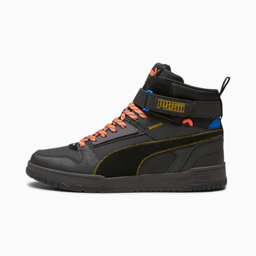 Зображення Puma Кросівки RBD Game Open Road Sneakers #1: PUMA Black-Yellow Sizzle-Hot Heat-Ultra Blue-Dark Coal