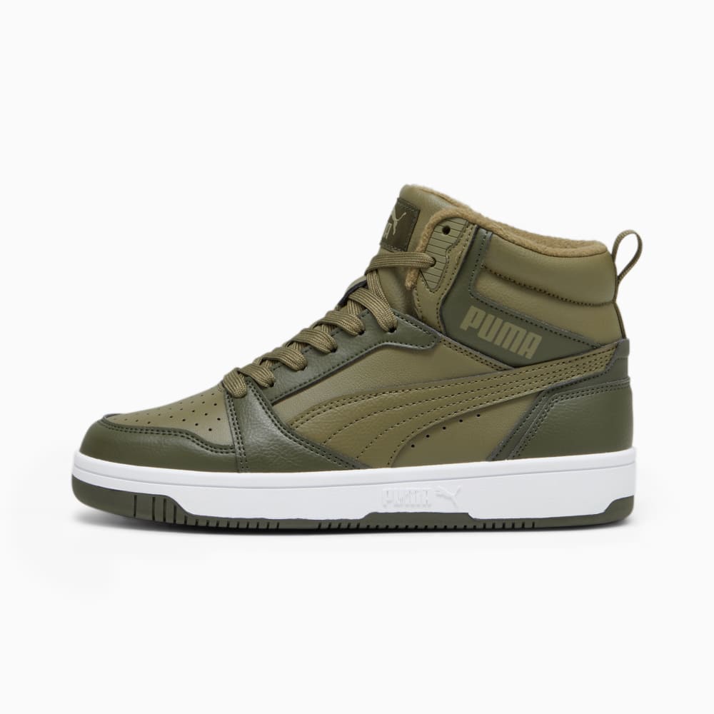 Изображение Puma Кроссовки Puma Rebound V6 WTR Youth Sneakers #1: PUMA Olive-PUMA White