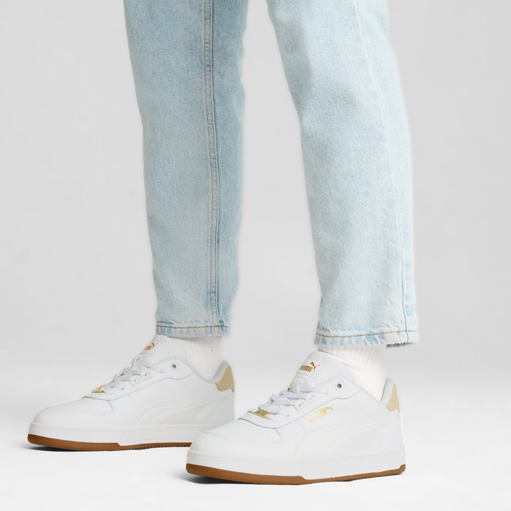 Зображення Puma Кеди Puma Caven 2.0 Lux Unisex Sneakers #2: PUMA White-PUMA Gold-Gum