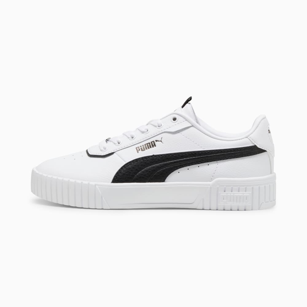 Изображение Puma Кеды Carina 2.0 Lux Women's Sneakers #1: PUMA White-PUMA Black-Bronze