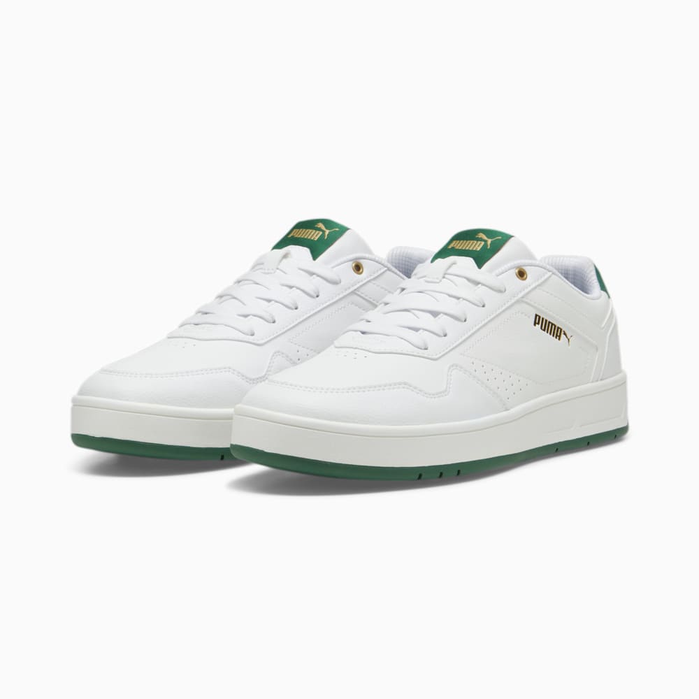 Изображение Puma Кеды Court Classic Sneakers #2: PUMA White-Vine-PUMA Gold