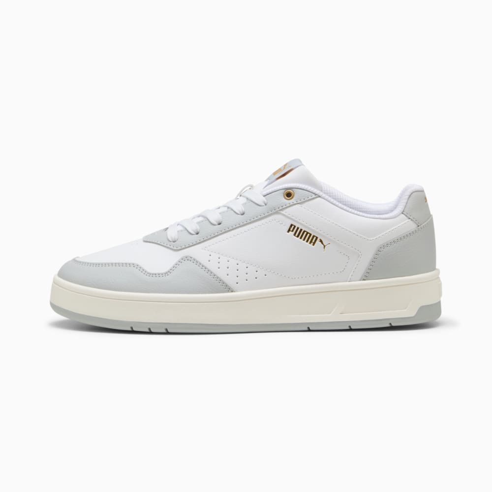 Зображення Puma Кеди Court Classic Sneakers #1: PUMA White-Cool Light Gray-PUMA Gold