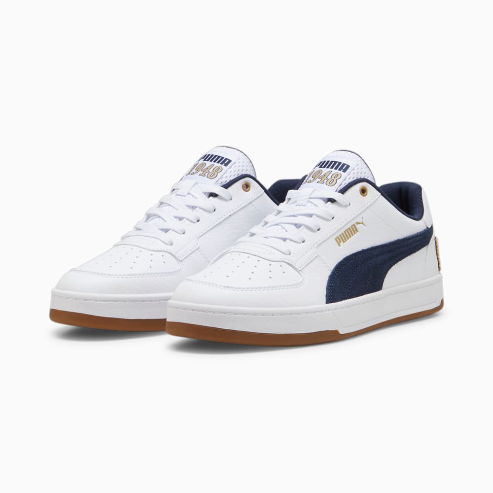 Изображение Puma Кеды Puma Caven 2.0 Retro Club Unisex Sneakers #2: PUMA White-Club Navy-Prairie Tan