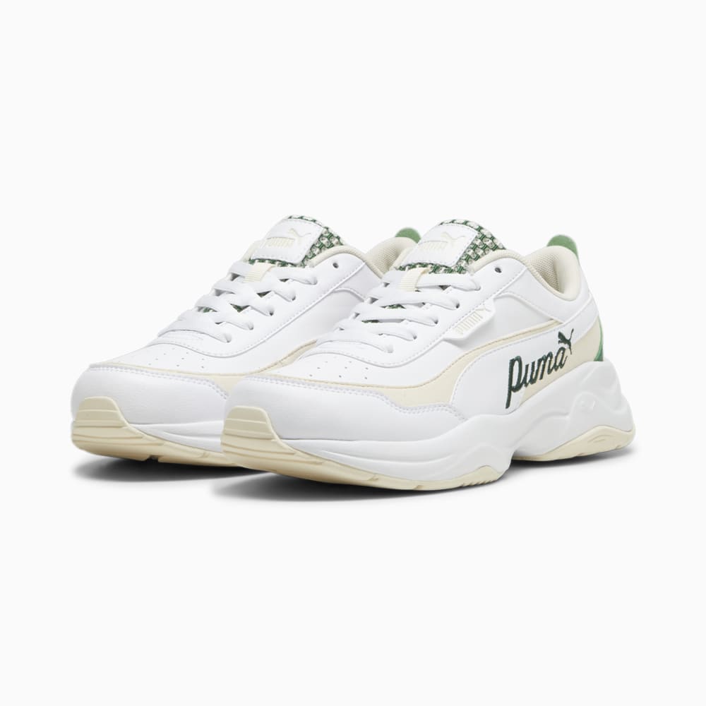 Изображение Puma Кроссовки Cilia Mode Blossom Sneakers #2: PUMA White-Sugared Almond-Pure Green