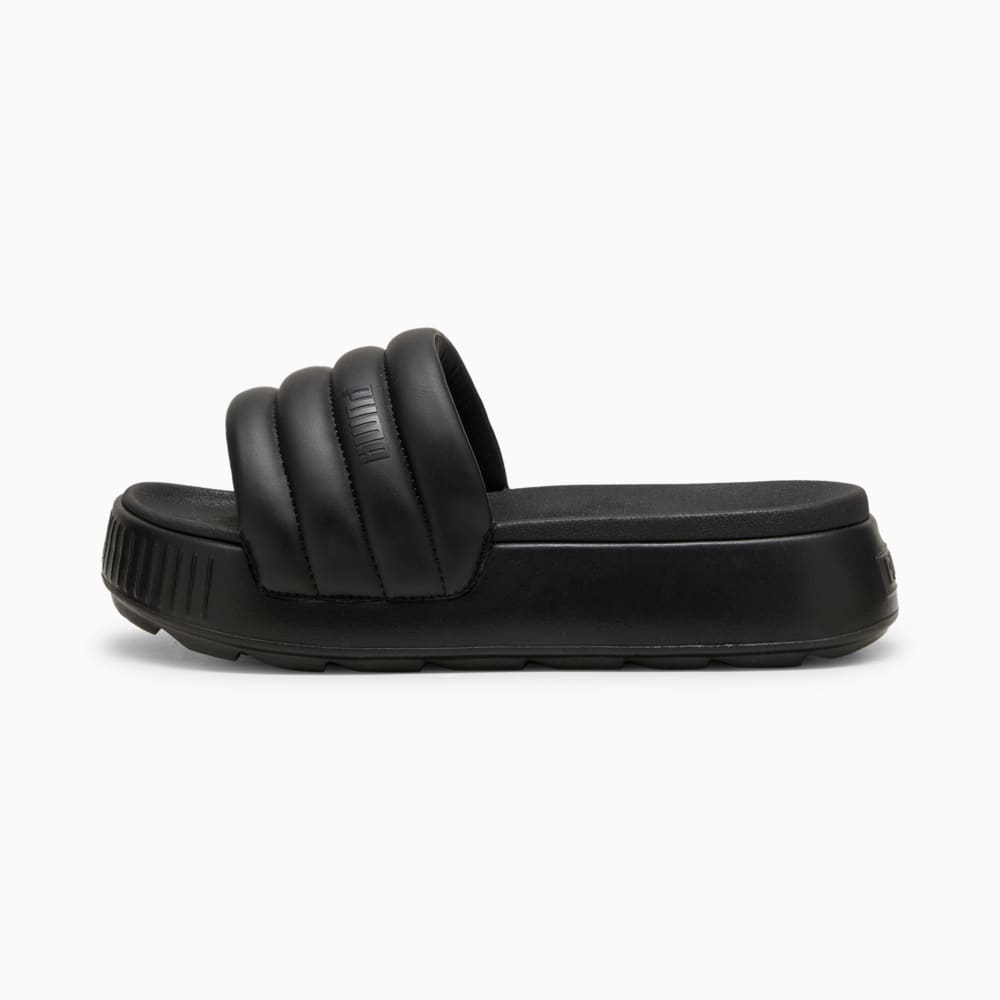 Изображение Puma Шлепанцы Karmen Puffy Women's Slides #1: Puma Black-Puma Black