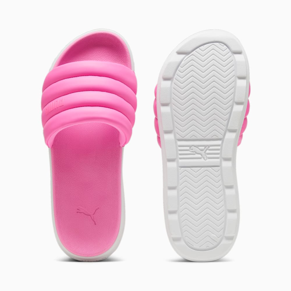 Изображение Puma Шлепанцы Karmen Puffy Women's Slides #2: Poison Pink-PUMA White