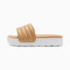 Изображение Puma Шлепанцы Karmen Puffy Women's Slides #4: Warm Beige-PUMA White