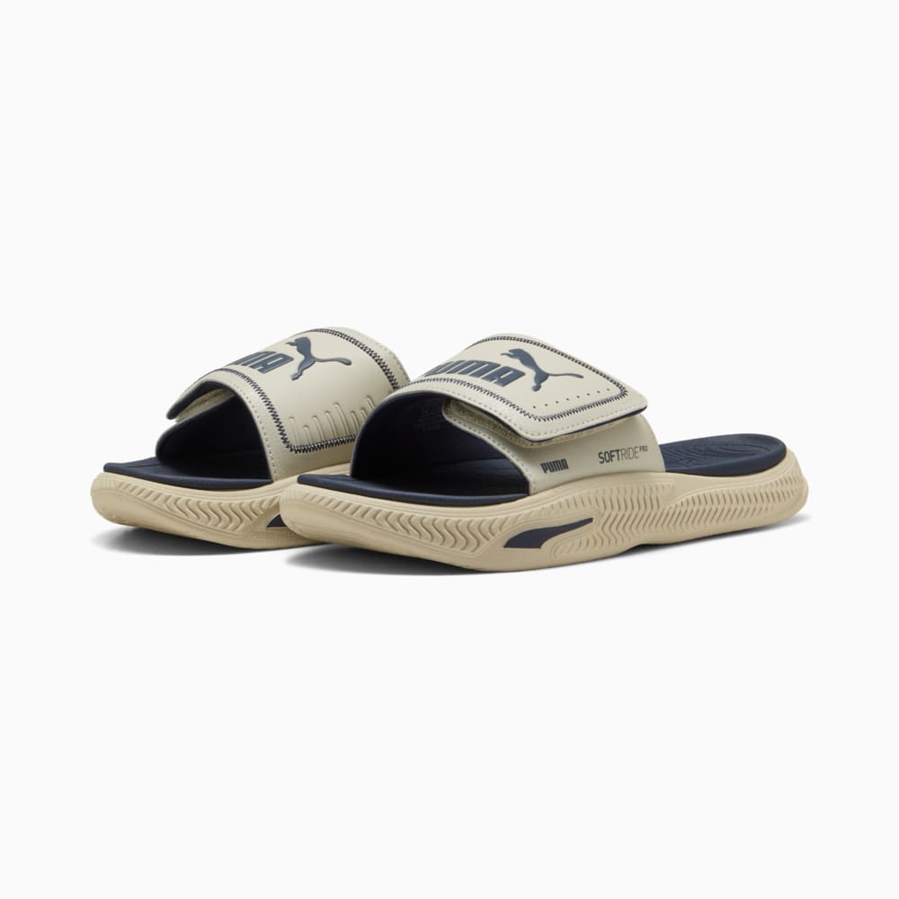 Изображение Puma Шлепанцы SoftridePro 24 V Slides #2: Desert Dust-PUMA Navy