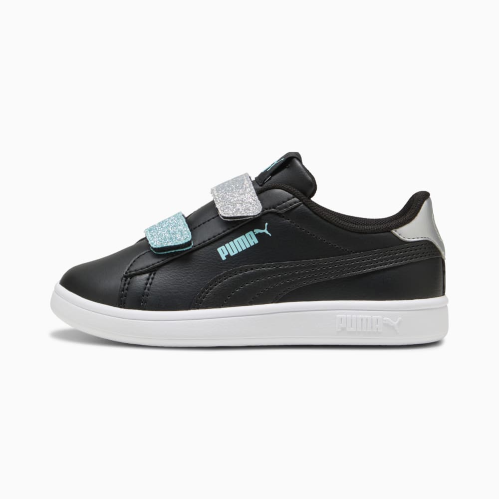 Зображення Puma Дитячі кеди Smsah 3.0 L Glitter Kids' Sneakers #1: PUMA Black-Safe Lake-PUMA Silver