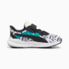 Изображение Puma Детские кроссовки Reflect Lite Masked Hero Kids' Sneakers #5: PUMA White-PUMA Black-Sparkling Green-Lime Sheen