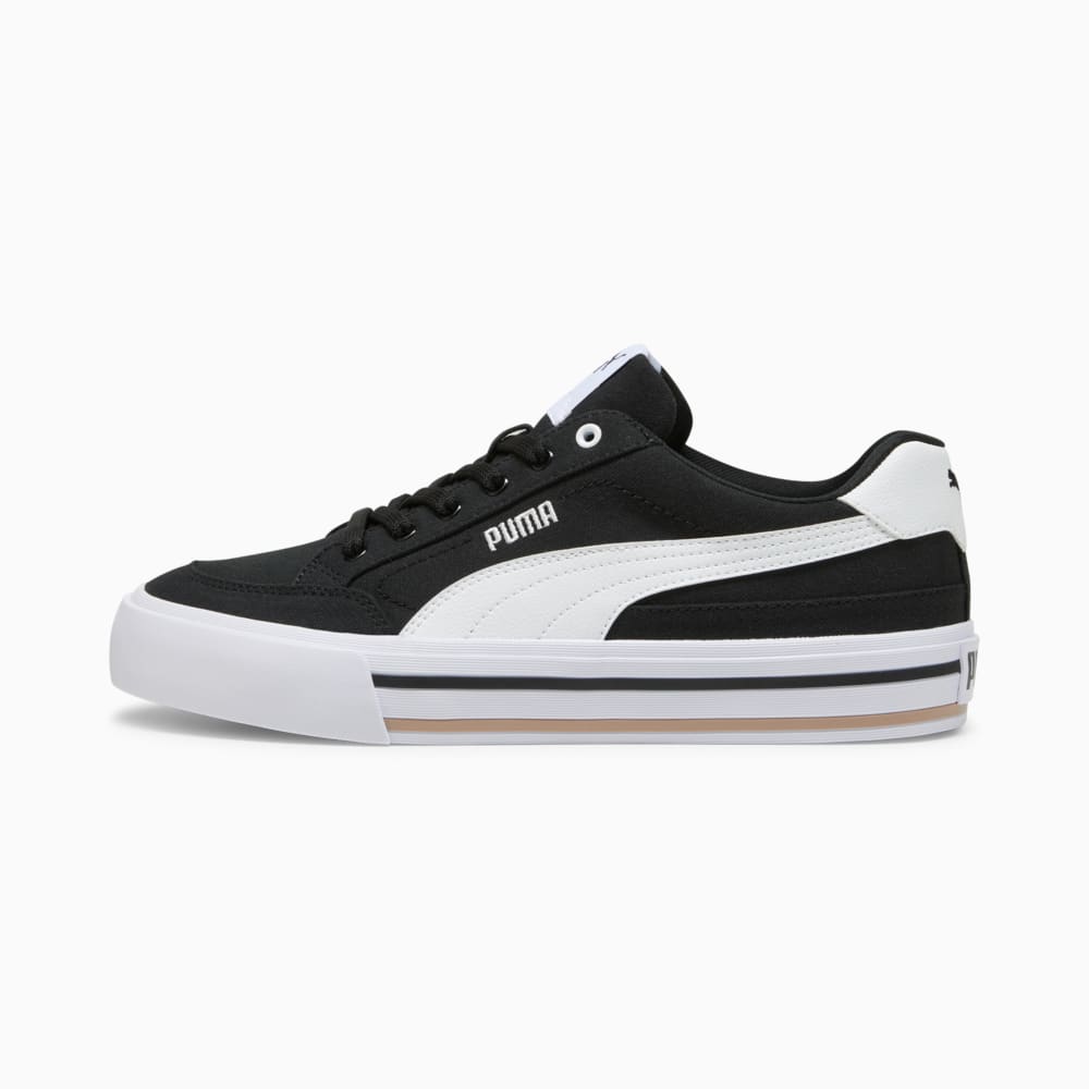 Изображение Puma Кеды Court Classic Vulcanised Formstrip Unisex Sneakers #1: Puma Black-Puma White