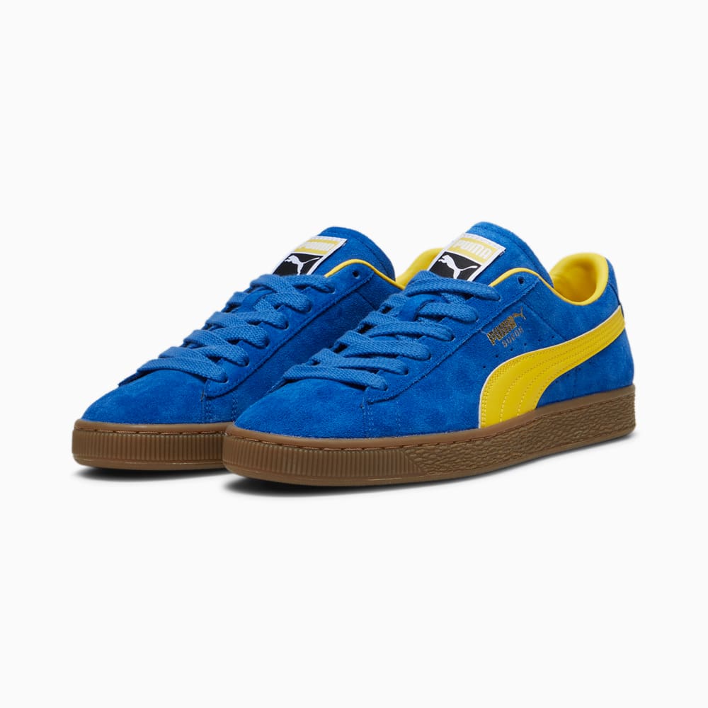 Zapatillas puma azul y amarillo top