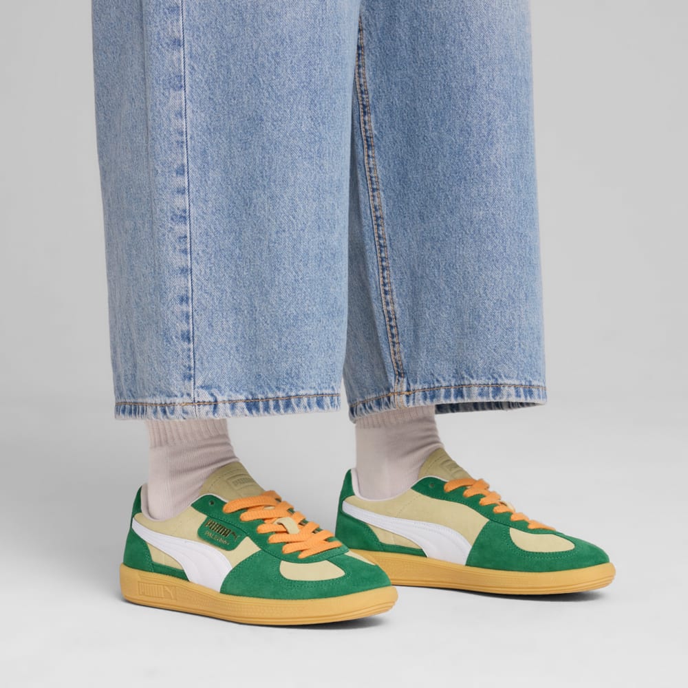 Green and yellow puma shoes online