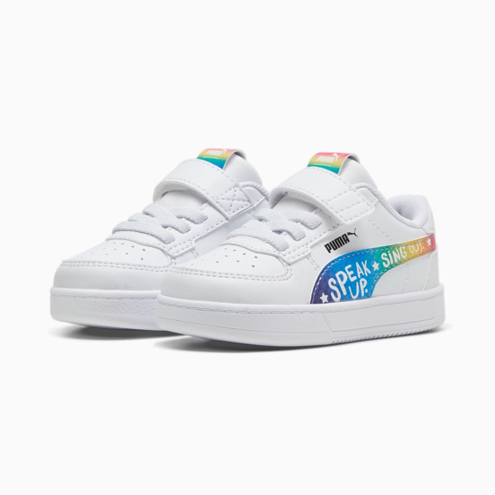 Зображення Puma Дитячі кеди PUMA x TROLLS Caven 2.0 Toddlers' Sneakers #2: PUMA White-Active Red-Ravish