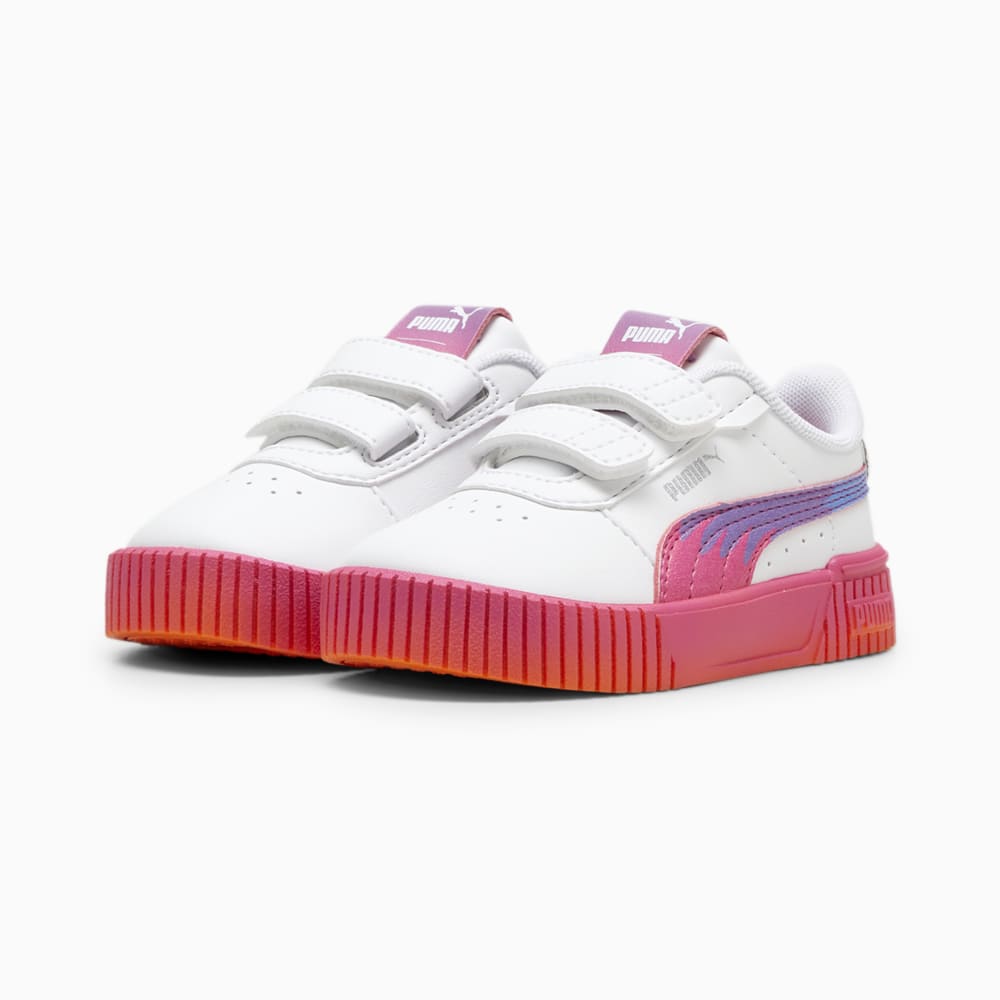 Изображение Puma Детские кеды PUMA x TROLLS Carina 2.0 Toddlers' Sneakers #2: PUMA White-Ravish-Rickie Orange