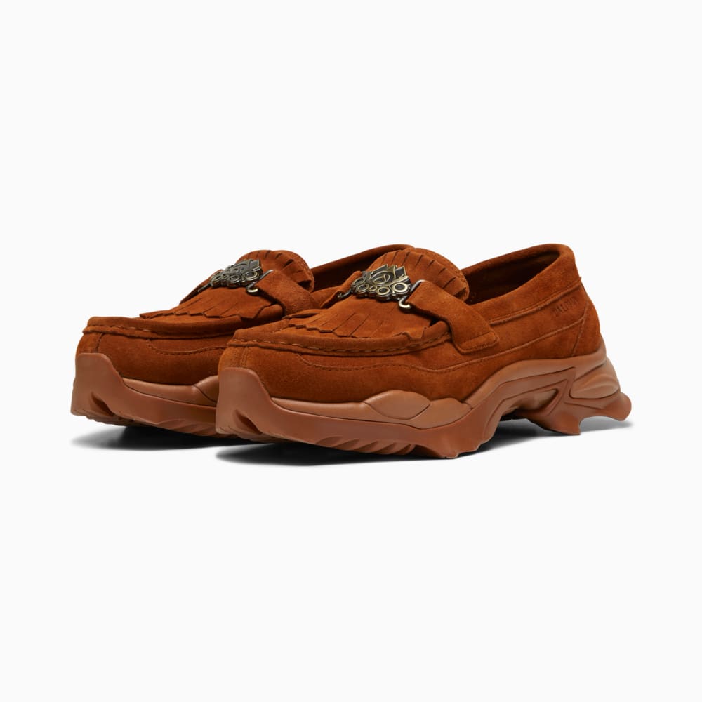 Sapato Mocassim PUMA x PALOMO Nitefox Sued Loafer Marrom PUMA Ref 396816 01