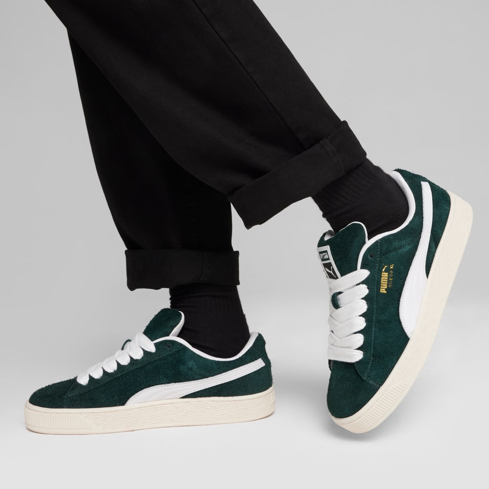 Изображение Puma Кеды Suede XL Hairy Sneakers #2: Ponderosa Pine-Frosted Ivory