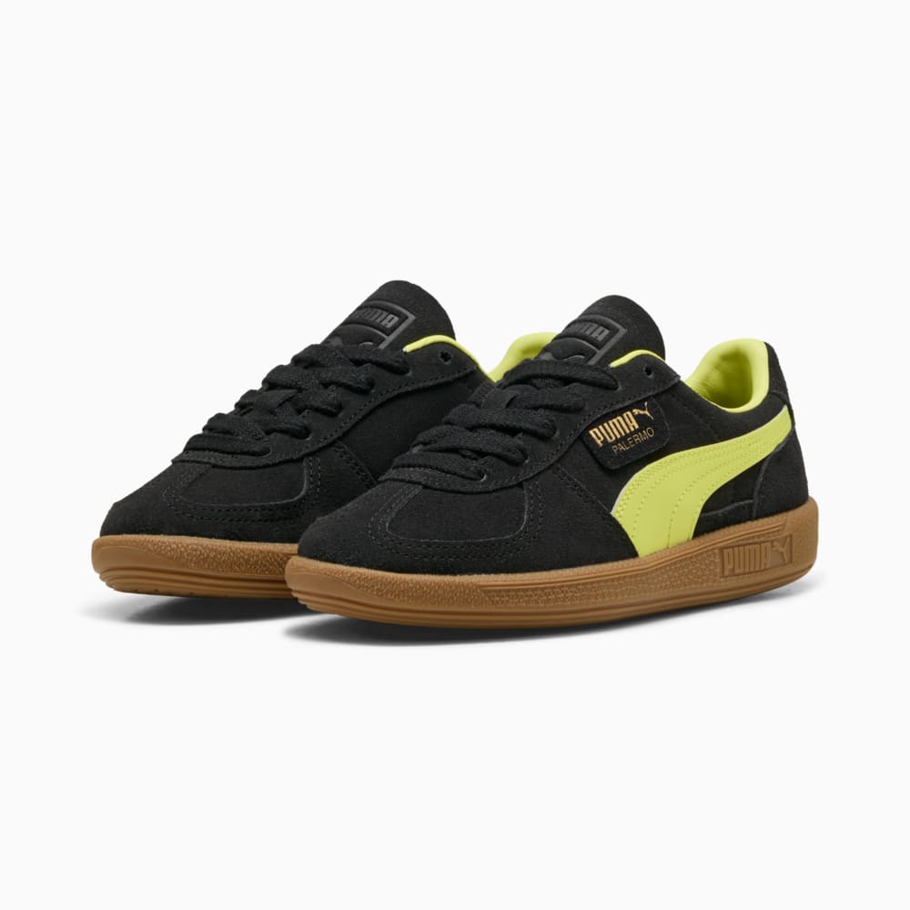 Изображение Puma Кеды Palermo Youth Sneakers #2: Puma Black-Lemon Sherbert