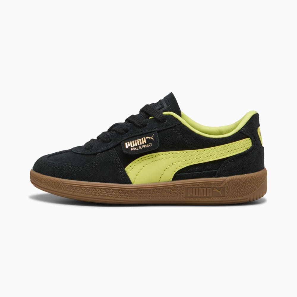 Зображення Puma Дитячі кеди Palermo Kids' Sneakers #1: Puma Black-Lemon Sherbert