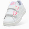 Изображение Puma Детские кеды PUMA Smash 3.0 Badges Kids' Sneakers #6: PUMA White-Magic Rose-Lilac Frost
