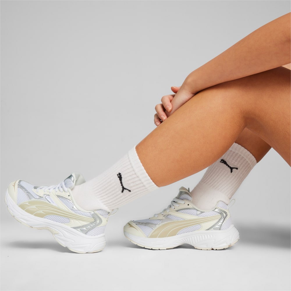 Изображение Puma Кроссовки PUMA Morphic Metallic Women's Sneakers #2: PUMA White-Warm White