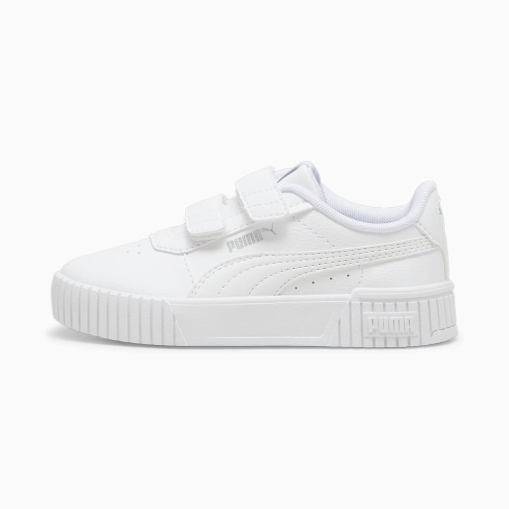Зображення Puma Дитячі кеди Carina 2.0 V Kids' Sneakers #1: Puma White-Puma White-Puma Silver