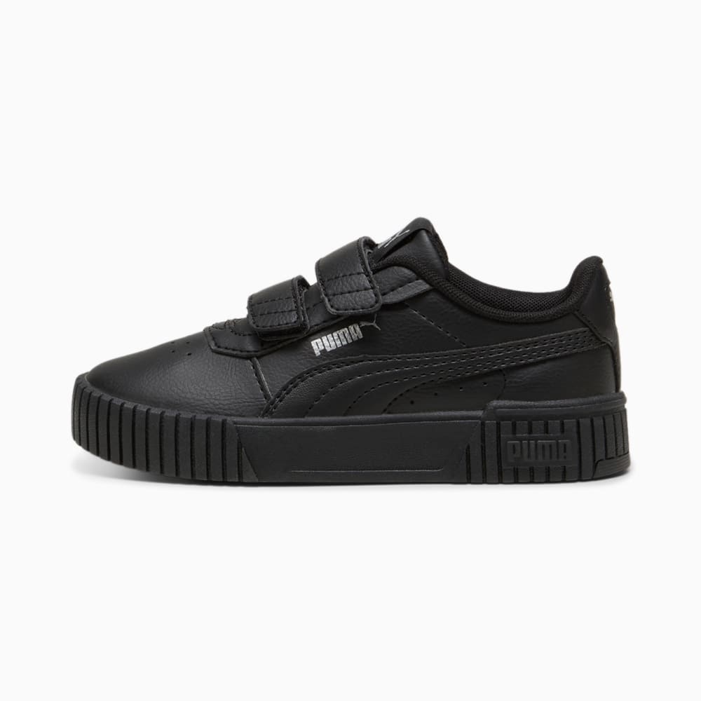 Изображение Puma Детские кеды Carina 2.0 V Kids' Sneakers #1: Puma Black-Puma Silver
