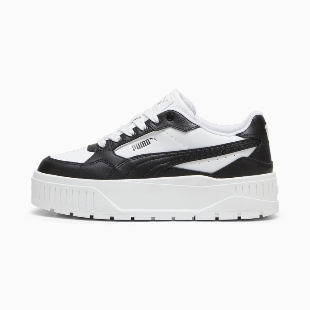 Изображение Puma Кеды Karmen II Idol Sneakers Women #1: Puma White-Puma Black-Puma Silver