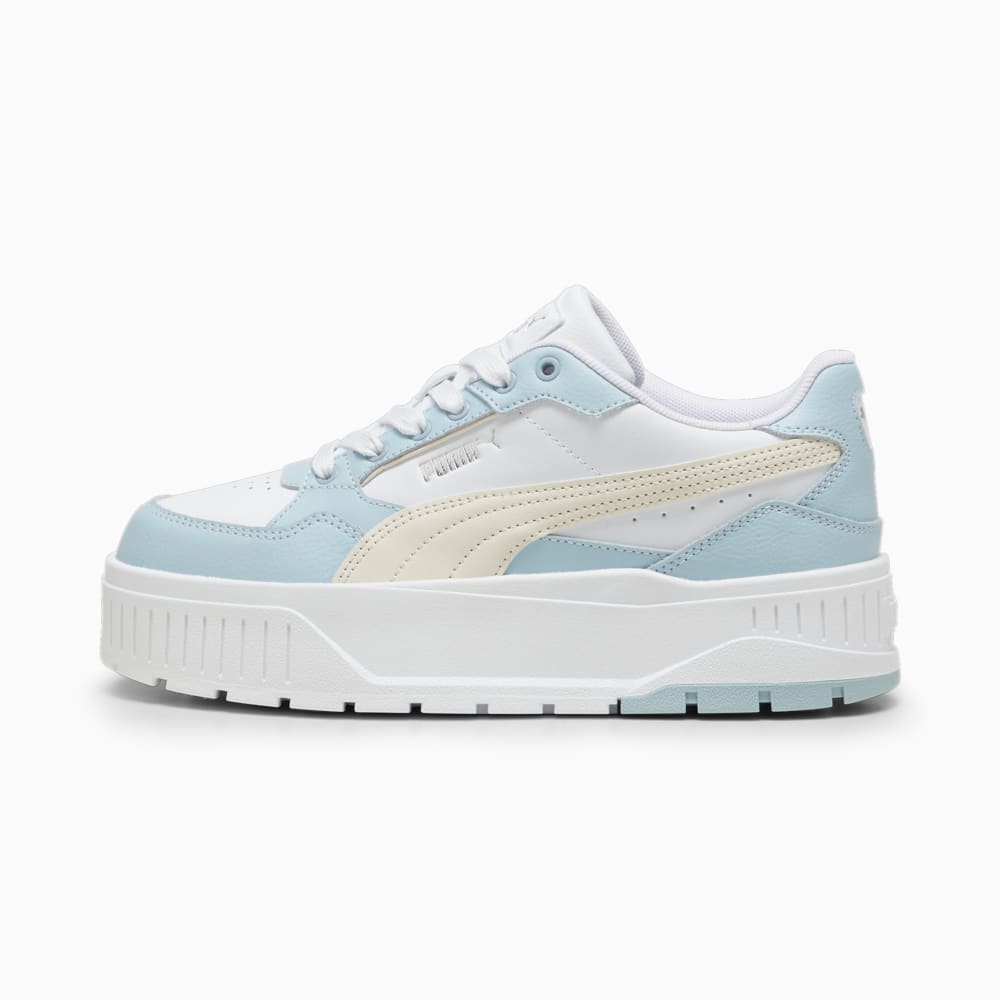 Изображение Puma Кеды Karmen II Idol Sneakers Women #1: PUMA White-Alpine Snow-Frosted Dew