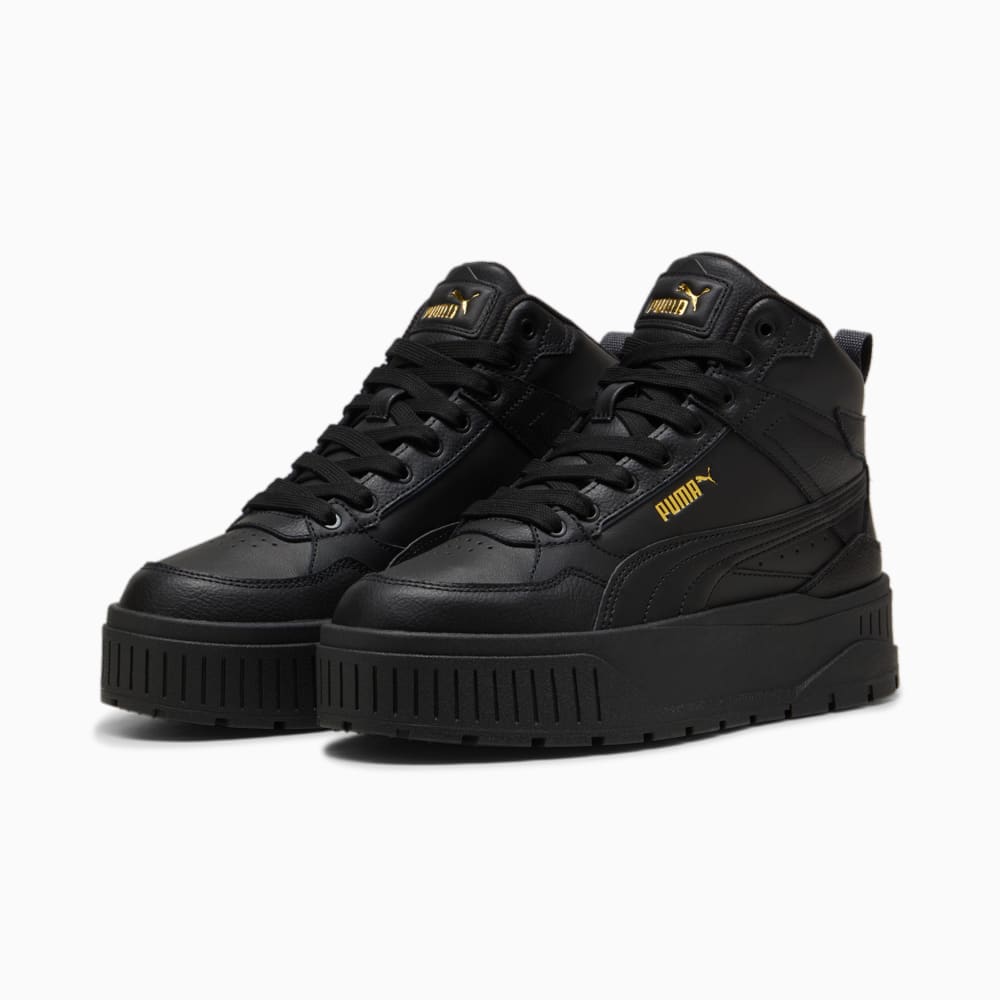 Изображение Puma Кеды Karmen II Idol Mid Sneakers Women #2: PUMA Black-PUMA Black-PUMA Gold