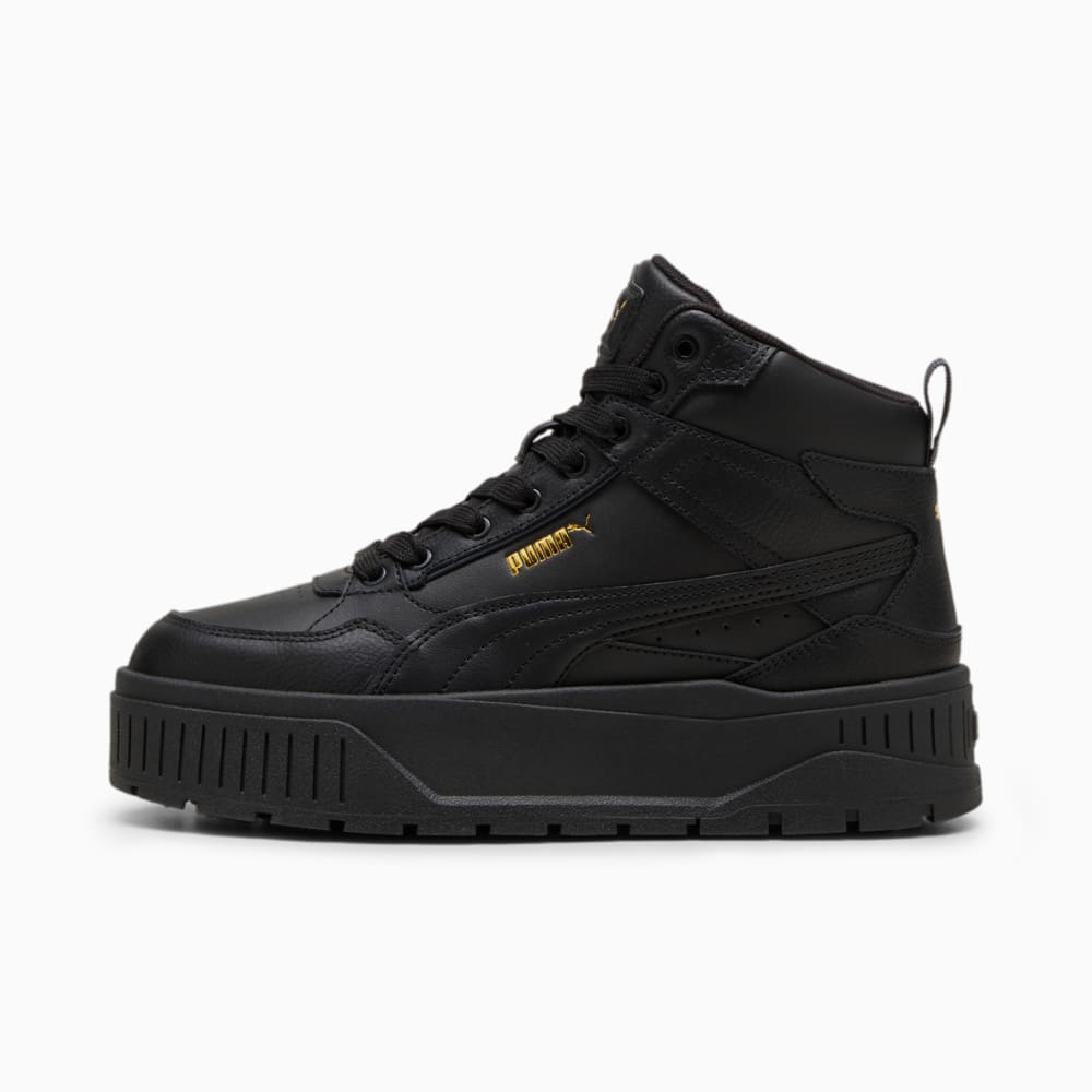 Изображение Puma Кеды Karmen II Idol Mid Sneakers Women #1: PUMA Black-PUMA Black-PUMA Gold