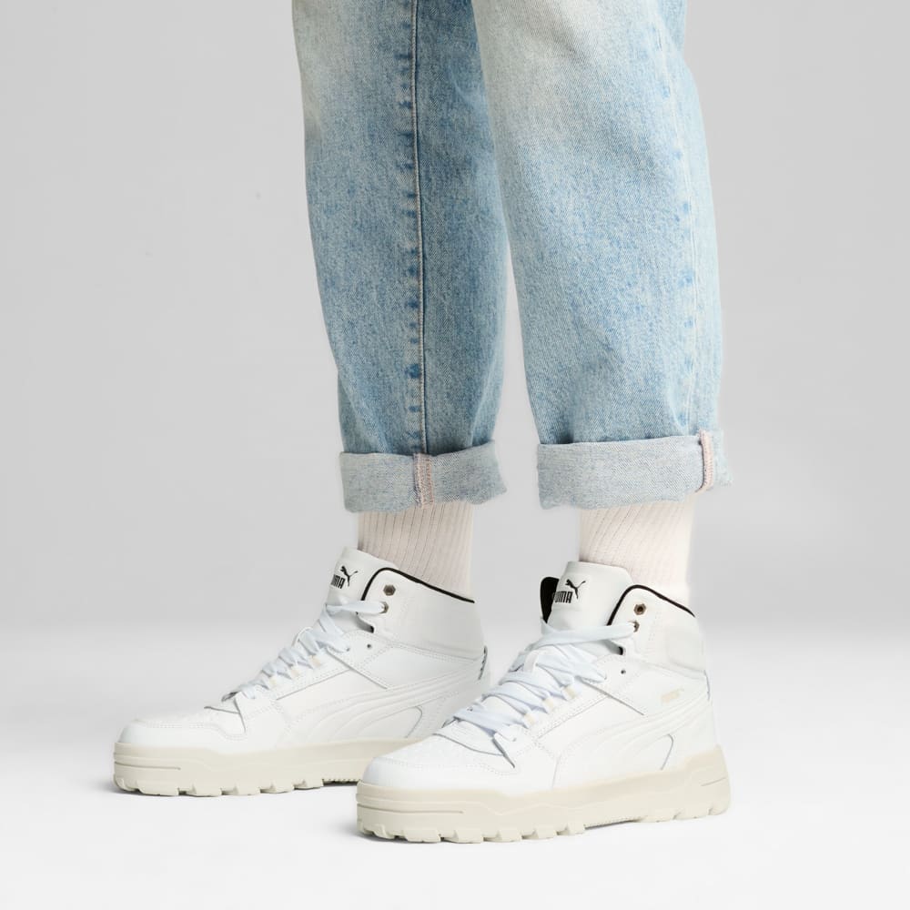 Изображение Puma Кеды Rebound Abrupt Sneakers Unisex #2: PUMA White-Alpine Snow-Flat Dark Gray