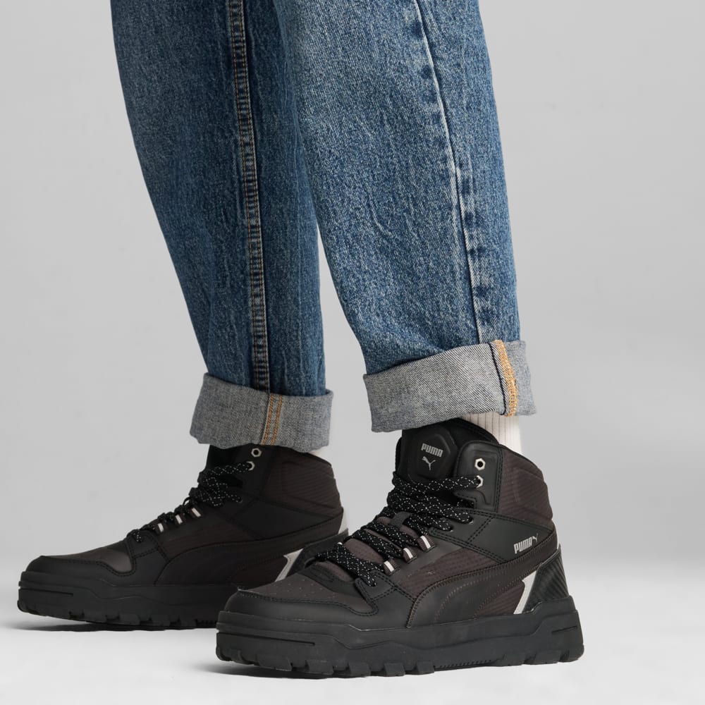 Изображение Puma Кроссовки Rebound Abrupt Open Road II Sneakers #2: Puma Aged Silver-PUMA Black-Flat Dark Gray