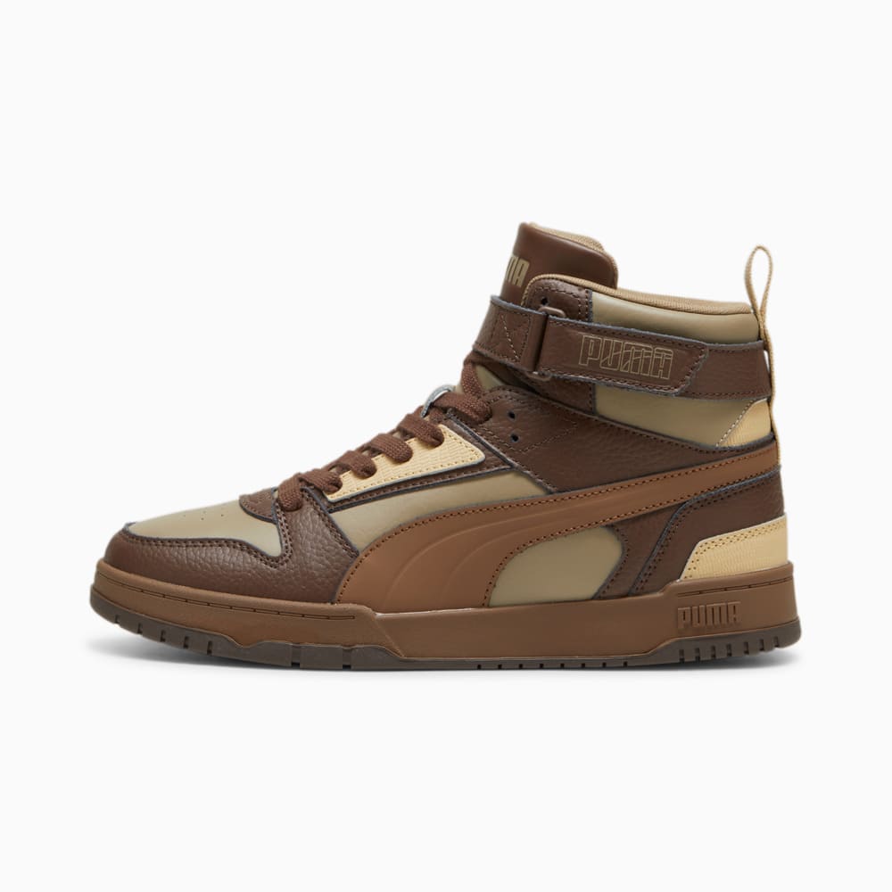 Изображение Puma Кеды Rebound Game Leather Sneakers Unisex #1: Espresso Brown-Haute Coffee-Oak Branch