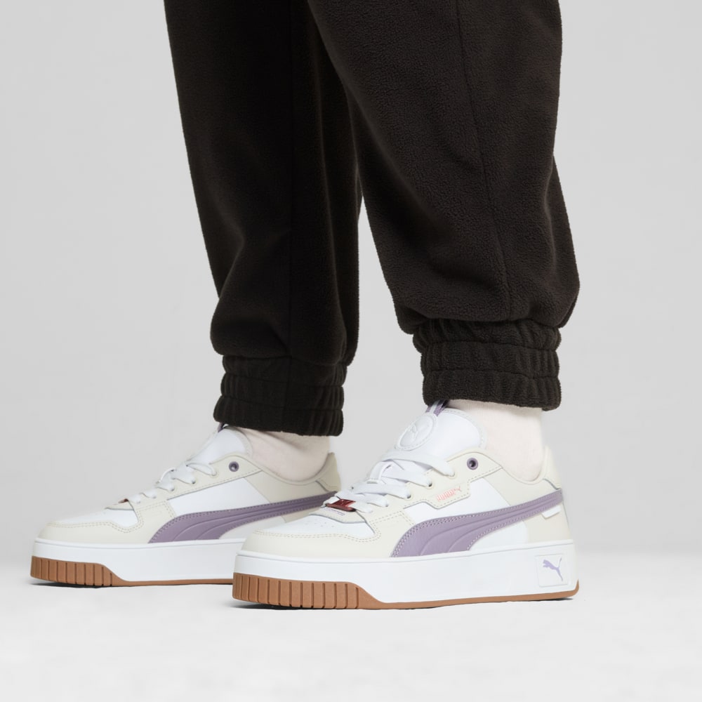 Зображення Puma Кеди Carina Street Lux Sneakers Women #2: PUMA White-Pale Plum-Feather Gray