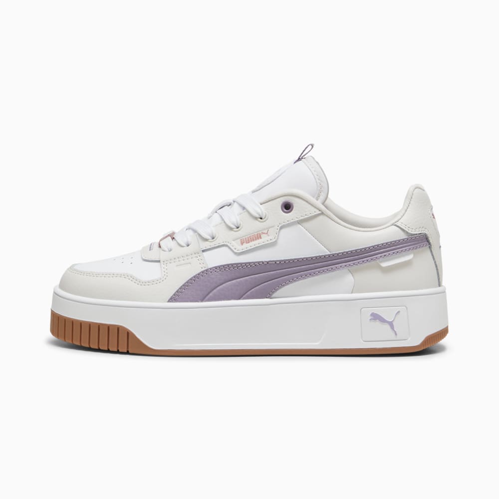 Зображення Puma Кеди Carina Street Lux Sneakers Women #1: PUMA White-Pale Plum-Feather Gray